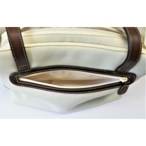 CL America Bone Color Faux Leather Shoulder Strap Handbag w/ Wallet / Billfold - Picture 6 of 12